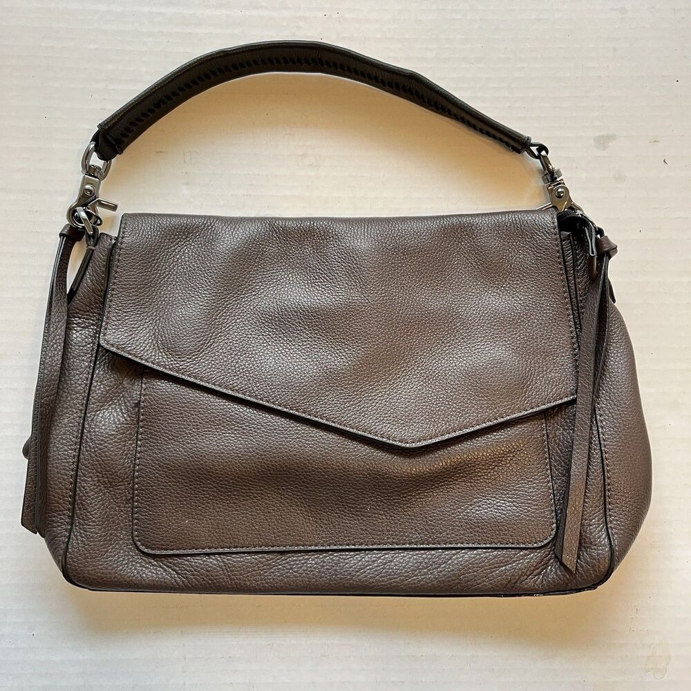 BOTKIER Cobble Hill Leather Hobo Shoulder NO STRAP Looks Unused Mocha